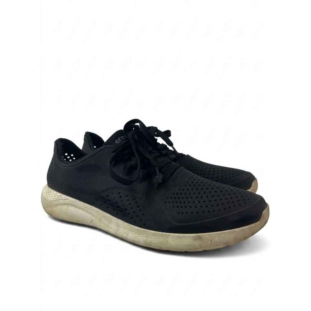 Crocs LiteRide Pacer Black Lace Up Men’s Sneakers